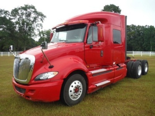 2016 International ProStar+ 122 Truck Tractor, s/n 3HSDJSNR9GN415621: T/A, Sleeper, Int'l A450MT 12.4L Eng., Auto, Headache Rack, 40K Rears w/ 295/75R22.5 Tires, 12350 Front w/ 275/80R22.5 Tires, Odometer Shows 559K mi.