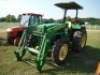 John Deere 5055E MFWD Tractor, s/n 1PY5055ECBB07555: JD 553 Loader, No Bucket, Aux. Hydraulics, Drawbar, Hyd. Remote, Meter Shows 2901 hrs