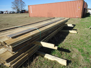(2) Pallets of Approx 140 Boards of Rough Cut Lumber: Mixed 1x6, 1x8, 1x12, ID 42697