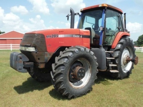 CaseIH MX285 MFWD Tractor, s/n AJB0356101: C/A, Rear Duals, 4 Hyd Remotes, Drawbar, Rear Quick Hitch, Front Weights, 520/85R46 Rears, 480/70R34 Fronts, Meter Shows 8970 hrs