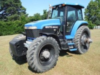 New Holland 8970 MFWD Tractor, s/n D406493: Cab, Front Weights, Meter Shows 13955 hrs