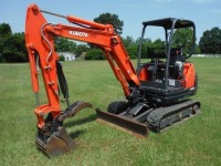 2021 Kubota KX71-3S4R1 Mini Excavator, s/n 24222: Canopy, Rubber Tracks, Meter Shows 639 hrs