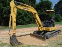 Komatsu PC50MR-2 Mini Excavator, s/n 7782: Canopy, Rubber Tracks, Blade, Aux. Hydraulics, 24" Bkt., Meter Shows 2231 hrs