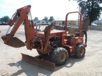 2004 Ditch Witch 3700DD Trencher, s/n 3Y0147: Blade, Backhoe Attachment, Meter Shows 1493 hrs