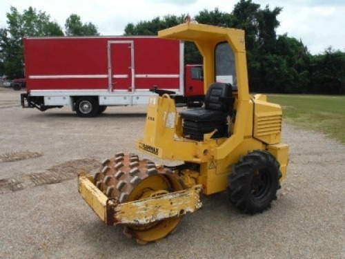 Rammax P35K Vibratory Padfoot Compactor, s/n 536154: Kubota Diesel, 36" Drum, Hydrostatic Drive, Meter Shows 389 hrs