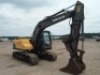 2012 Volvo EC140CL Excavator, s/n 111037: C/A, Aux. Hydraulics, Hyd. Thumb, Meter Shows 3096 hrs - 4