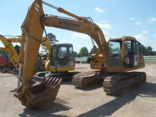 Hyundai Robex 130LC-3 Excavator, s/n 0057: C/A, Heat, GP Bkt. w/ Teeth, 6334 hrs