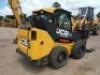 JCB 300 Eco Skid Steer Loader, s/n GE0300WCB1746398: Power Boom, C/A, Heat, Hyd. Coupler, Aux. Hydraulics, Side Door Entry, w/ MTL Extreme 30-ton Rotating Hydraulic Tree Shear, Meter Shows 1047 hrs - 3