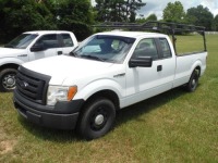 2012 Ford F150XL Pickup, s/n 1FTFX1CF9CKE08422: V8 Eng., 2wd, Auto, Ext. Cab, Ladder Rack, No Tailgate, Odometer Shows 276K mi. (Owned by Alabama Power)