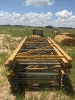 Lot of Shelving (Selling Offsite): (60) 4'x10' End Pieces, (120) 8' Brackets & (90) Cross Bars. Located in Headland, Alabama (Owned by Alabama Power)