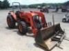 Kubota M7040DT MFWD Tractor, s/n 50503: Rollbar, Quicke Loader w/ Bkt., Hay Spear & Forks, Hyd. Remote, PTO, Drawbar, Meter Shows 2093 hrs - 2