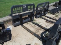 New SPF 48" Pallet Forks: Skid Steer Quick Attach