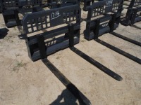 New SPF 48" Pallet Forks: Skid Steer Quick Attach