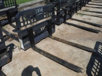 New SPF 48" Pallet Forks: Skid Steer Quick Attach