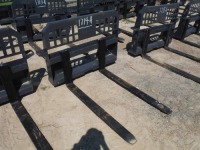 New SPF 48" Pallet Forks: Skid Steer Quick Attach