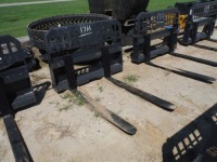 New SPF 48" Pallet Forks: Skid Steer Quick Attach