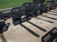 New SPF 48" Pallet Forks: Skid Steer Quick Attach