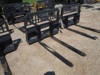 New SPF 48" Pallet Forks: Skid Steer Quick Attach