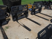 New SPF 48" Pallet Forks: Skid Steer Quick Attach