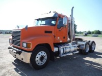 2016 Mack CHU613 Truck Tractor, s/n 1M1AN07Y9GM023717: T/A, Day Cab, Mack MP8 505hp Eng., Eng. Brake, Maxitorque 10-sp., Meritor Rear Ends, 3.91 Ratio, Full Lockers, Air Ride, 11R24.5 Tires, 208" WB, Vulcon Truck Scales, Odometer Shows 478K mi.