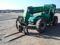 2008 JLG 8042 4WD Telescopic Forklift, s/n 0160037322: Crab Steer, Carraige Tilt, 48" Forks, Aux. Hydraulics, 42' Reach, 8000 lb. Cap., Meter Shows 5323 hrs