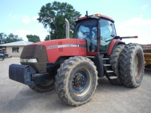 CaseIH MX285 MFWD Tractor, s/n JAZ140119: C/A, Rear Duals, Meter Shows 6786 hrs