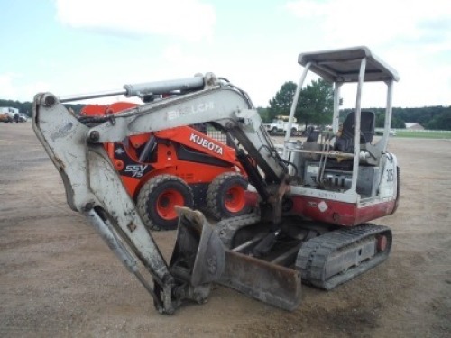 Takeuchi TB125 Mini Excavator, s/n 12517074: Canopy, Blade, 9" Bkt., Rubber Tracks, Engine Problem, Meter Shows 4754 hrs