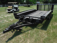 16' Utility Trailer, s/n 150R22200GF169703: T/A, Fold Down Ramp, Tilt, Dovetail