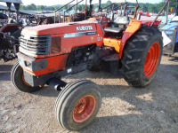 Kubota M6800 Tractor, s/n 10366 (Salvage): 2wd, No Rollbar, Clutch is Stuck to Flywheel, Meter Shows 1949 hrs