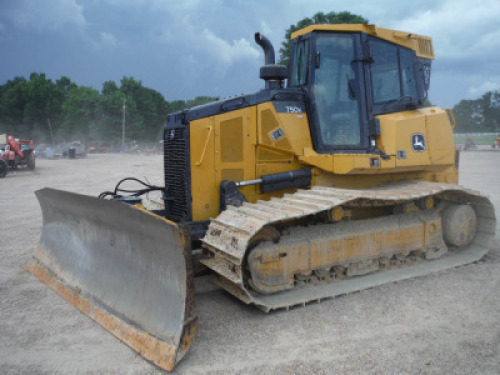 2015 John Deere 750K LGP Dozer, s/n 1T0750KXCFF280309: C/A, Rear Winch, Meter Shows 7809 hrs