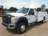 2016 Ford F550 Mechanic Truck, s/n 1FDUF5GT9GEB14181: Powerstroke 6.7L Diesel, Auto, 11' Bed, AutoCrane 4000 lb. Crane, New Air Compressor, Outriggers, Remote, Odometer Shows 193K mi.