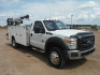 2016 Ford F550 Mechanic Truck, s/n 1FDUF5GT9GEB14181: Powerstroke 6.7L Diesel, Auto, 11' Bed, AutoCrane 4000 lb. Crane, New Air Compressor, Outriggers, Remote, Odometer Shows 193K mi. - 2