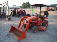 Kubota BX2230 MFWD Tractor, s/n 59177: Loader w/ Bkt., Belly Mower