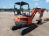 2018 Kubota U27-4 Mini Excavator, s/n 41013: 4-post Canopy, Blade, Hyd. Thumb, Rubber Tracks, Meter Shows 793 hrs - 3