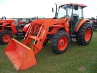 Kubota M9540 MFWD Tractor: C/A, LA1353 Loader w/ Bkt., Meter Shows 1387 hrs