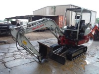 2018 Takeuchi TB230 Mini Excavator, s/n 130003767: Canopy, Blade, 24" Bkt., Meter Shows 1992 hrs