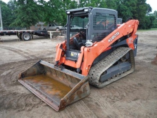 2018 Kubota SVL95-2S HFC Skid Steer, s/n 40850: C/A, High Flow, Meter Shows 550 hrs