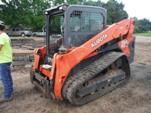 2017 Kubota SVL95-2S HFC Skid Steer, s/n 33713: C/A, Meter Shows 1800 hrs