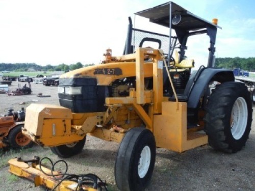 New Holland 8160 Tractor, s/n 110240B (Salvage): 2wd, w/ Side Boom Mower, Meter Shows 5136 hrs