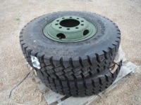 (2) Goodyear 11.00R20 Tires on Budd Rims