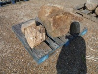 Pallet of (4) Landscape Rocks