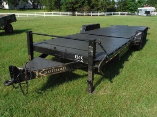 2012 Kaufman 24' Car Hauling Trailer, s/n 5VGFD2229CL000978: Tilts, Pintle Hitch