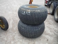 (2) JD 8-lug Rims and 22.5L16.1 Tires