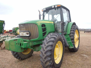 2009 John Deere 7330 MFWD Tractor, s/n RW7330H012034: Encl. Cab, 3 Remotes, 420/80 Rears, 8 Front Weights, 5077 hrs, ID 42785