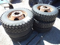 (6) Used 16.5 Tires and Rims