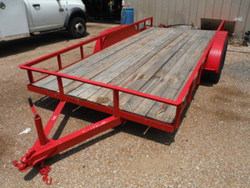 16' Trailer (No Title - Bill of Sale Only): 80" Wide, T/A, Bumper-pull