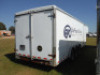 2018 Wells Cargo 32' Enclosed Gooseneck Trailer, s/n 575200R33JT353337 (Flood Damaged): 3-axle, Side Door, Rear Barn Door, Inside Wood Shelving, Used for tool storage - 3