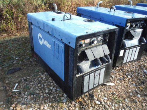 2010 Miller Big Blue 400 Eco Pro DC Welding Generator, s/n MA390077E (Flood Damaged): Mitsubishi Diesel