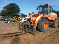 2016 Doosan DL250-5 Rubber-tired Loader, s/n DWGCWLBSLF1010072 (Flood Damaged): Encl. Cab, Quick Connect, GP Bkt. & Forks, 20.5R25 Tires