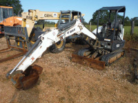 2012 Bobcat E32 Mini Excavator, s/n A94H15483 (Flood Damaged)L 4-post Canopy, Blade, Rubber Tracks